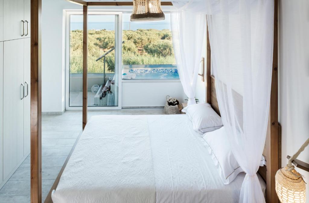 Uma cama ou camas num quarto em Kallia Luxury private