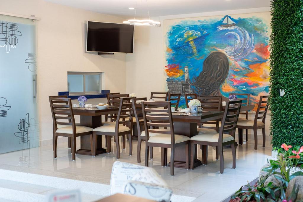 TV a/nebo společenská místnost v ubytování Hotel Posada XR