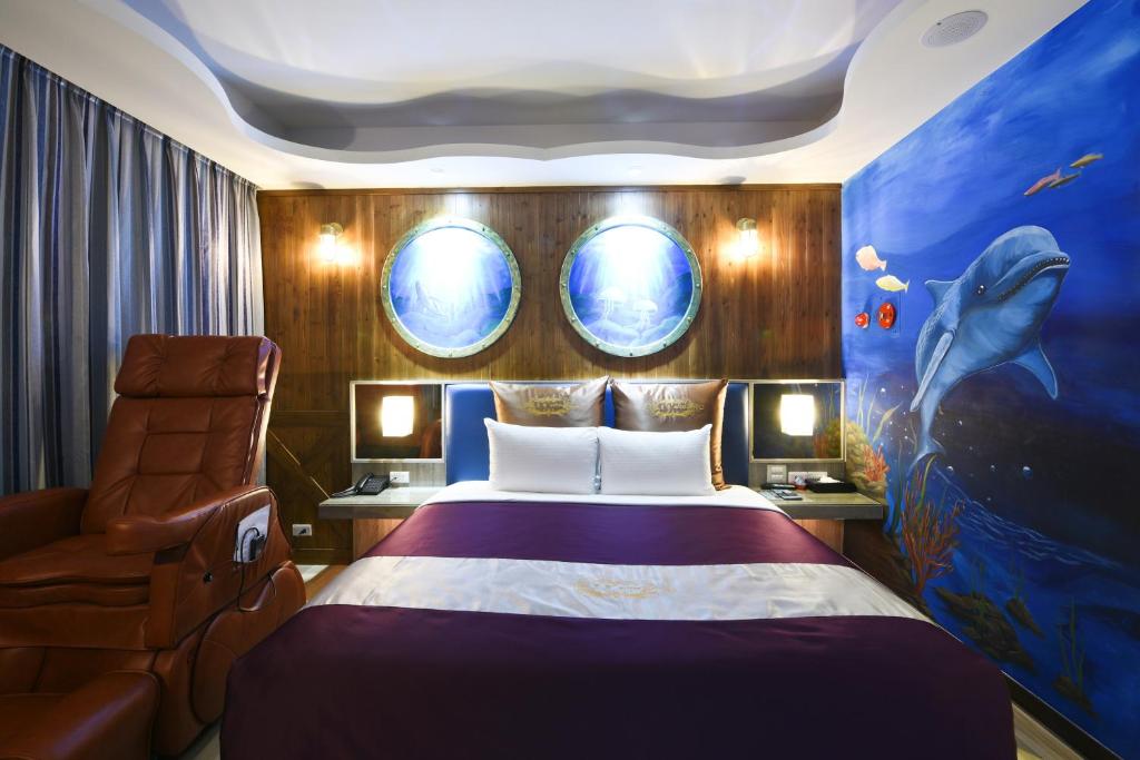 Postel nebo postele na pokoji v ubytování ZC Motel