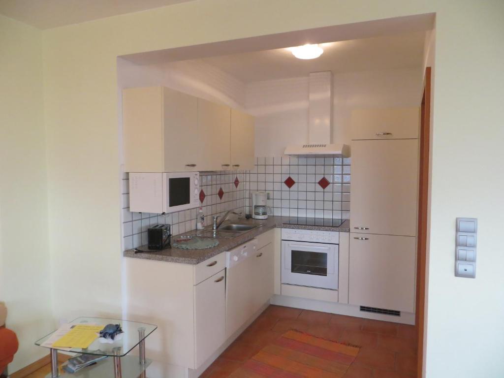 A kitchen or kitchenette at Ferienwohnungen Bauernhof Schilcher
