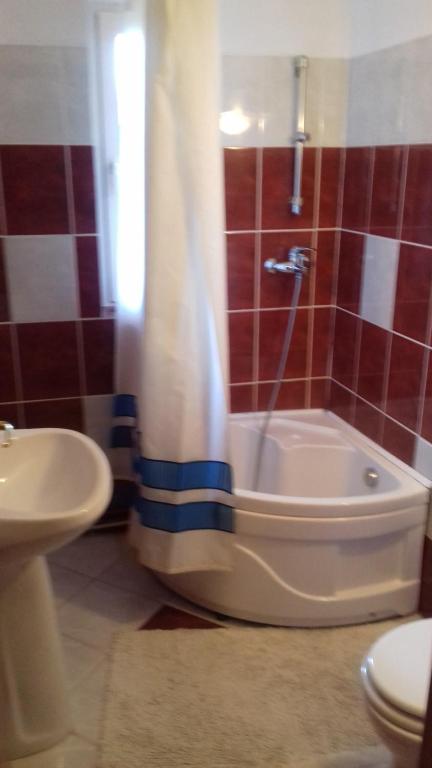Koupelna v ubytování Casa Ticino Predeal