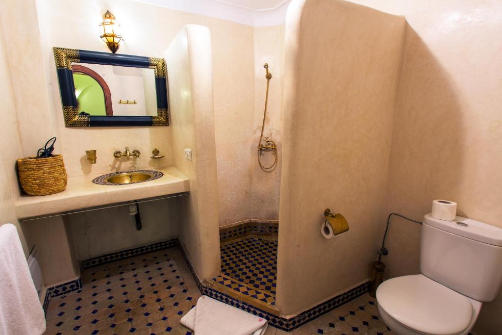 Koupelna v ubytování Riad Chams Marrakech