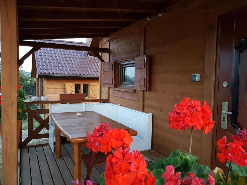 Balkón nebo terasa v ubytování Domek Triftberg