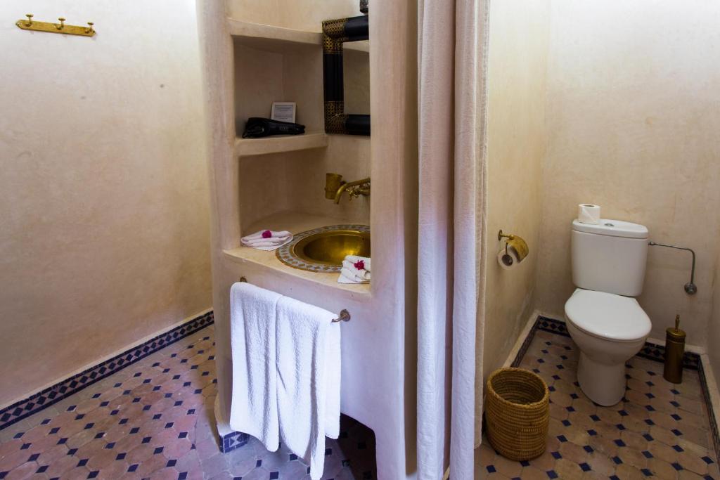 Koupelna v ubytování Riad Chams Marrakech