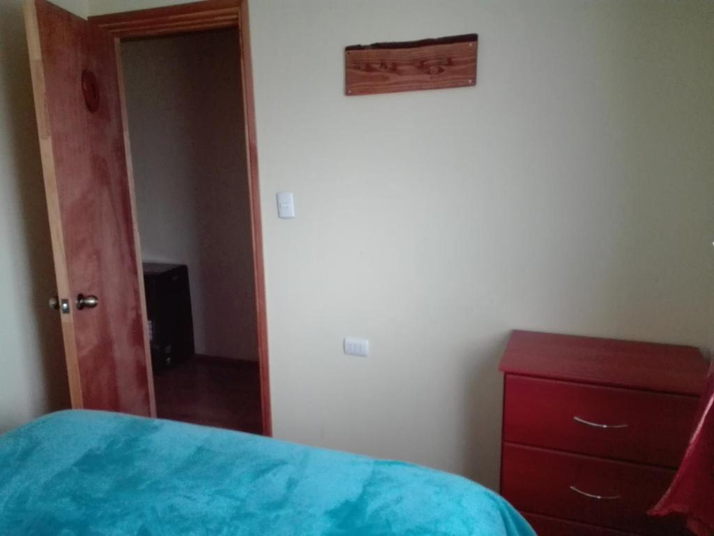 Postel nebo postele na pokoji v ubytování Donde Lupe