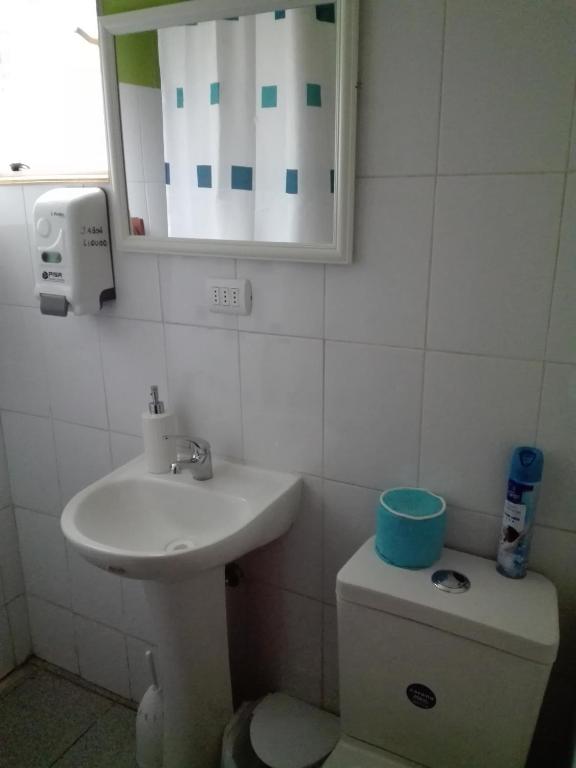 Koupelna v ubytování Donde Lupe