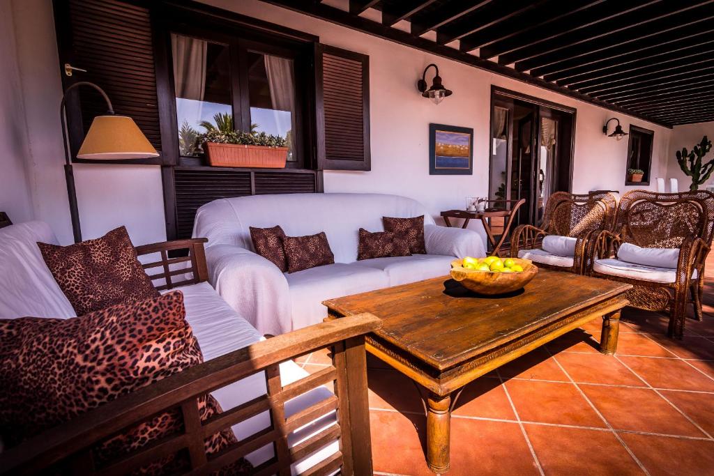 Posezení v ubytování Villa Carmen Lanzarote