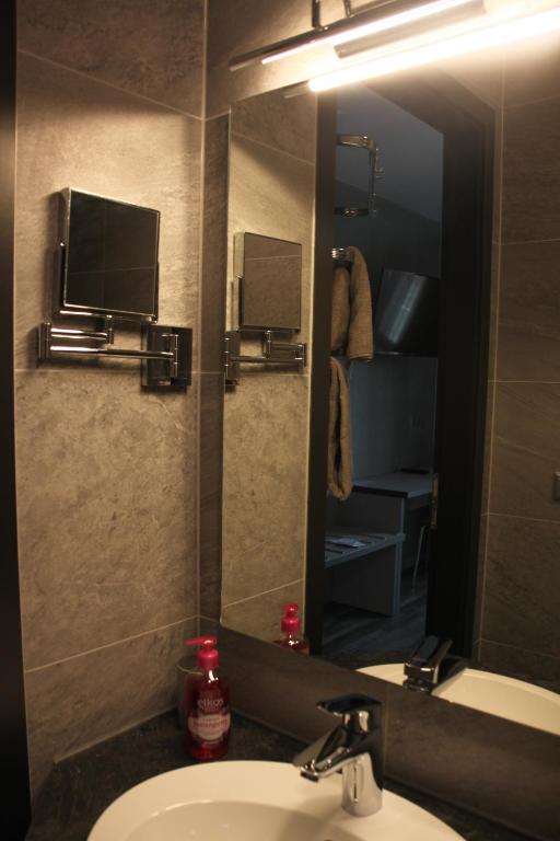 Koupelna v ubytování Hotel Eulensteins