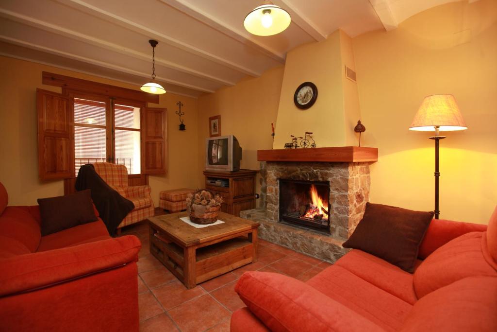 Posezení v ubytování Casa Rural Rosa