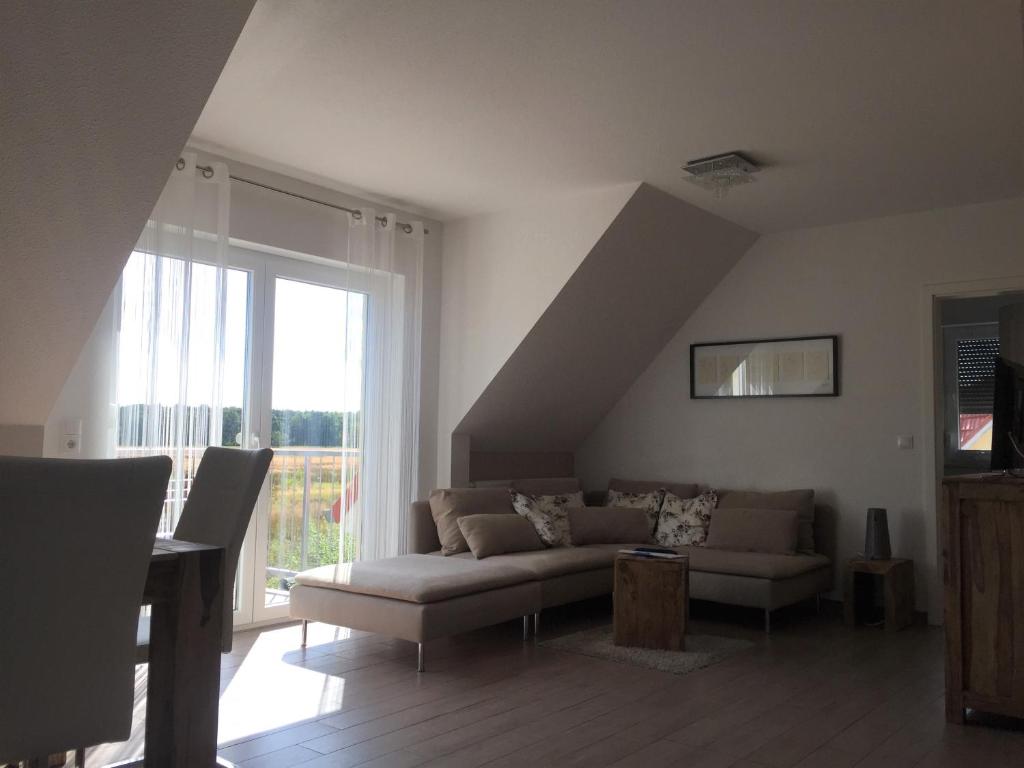 Posezení v ubytování Strandhaus Glowe