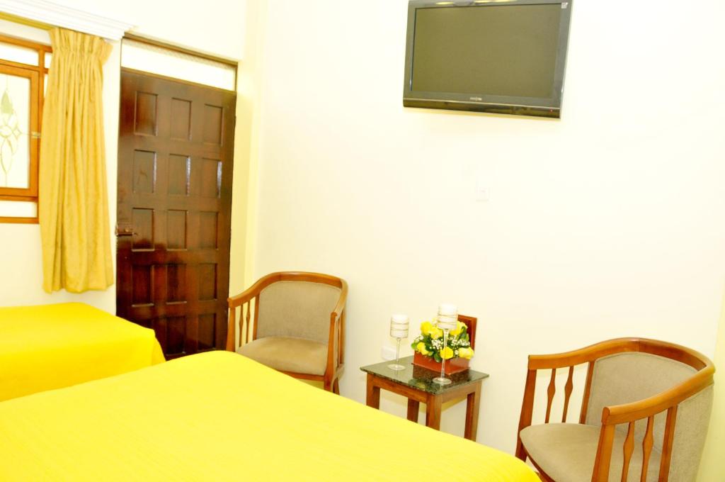 TV a/nebo společenská místnost v ubytování Hotel Margarita 2