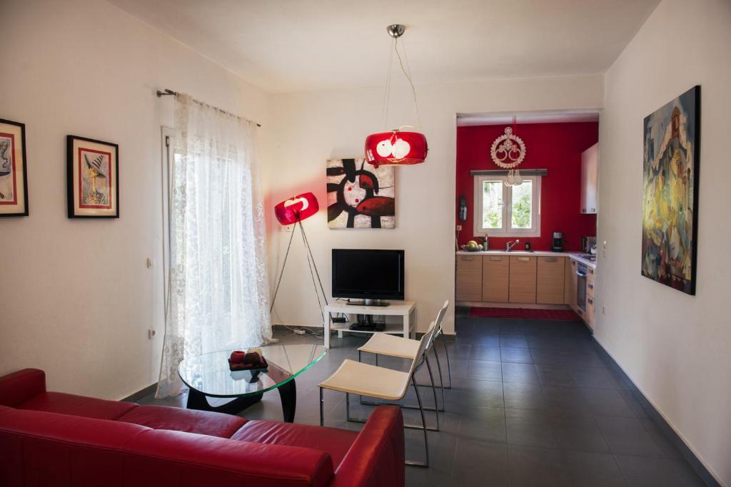 Posezení v ubytování Villa Mariza Corfu