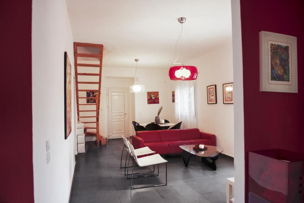 Posezení v ubytování Villa Mariza Corfu