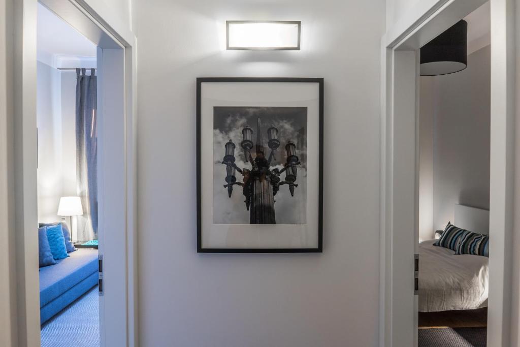 Posteľ alebo postele v izbe v ubytovaní 3V Apartments