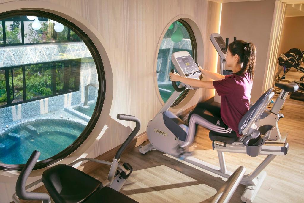 Fitness centrum a/nebo fitness zařízení v ubytování Hotel Valletta