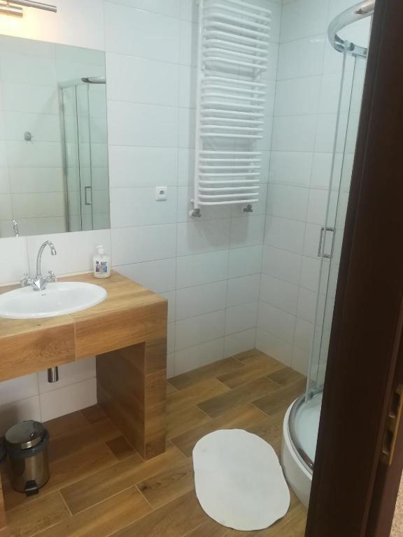 Koupelna v ubytování Pensjonat Sielec