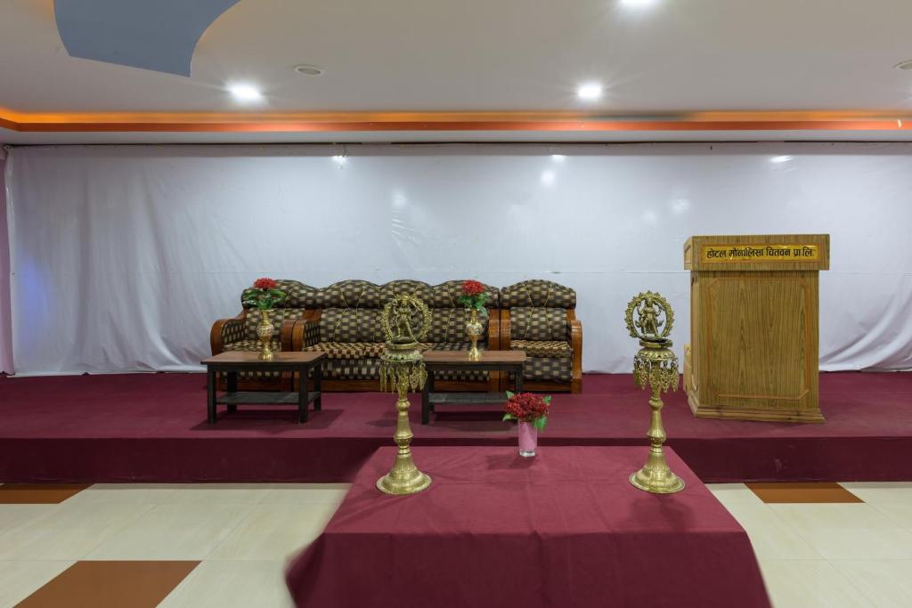 Area soggiorno di Hotel Monalisa Chitwan