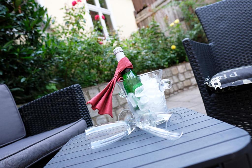 Nápoje v ubytování Romantica Hotel Blauer Hecht