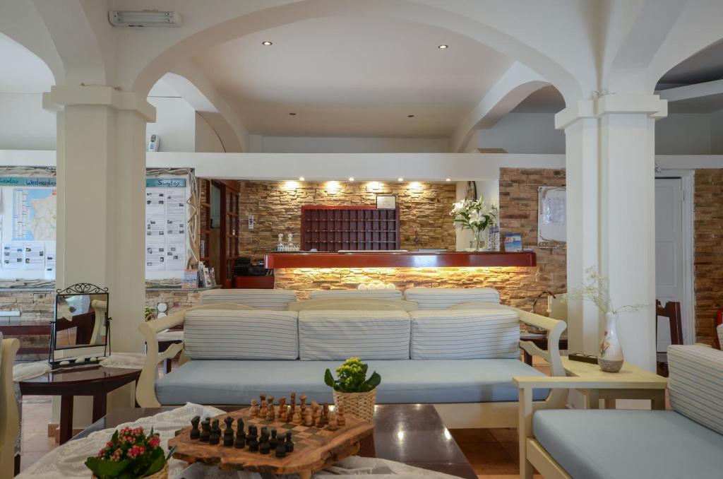 Posezení v ubytování Hotel Naxos Beach