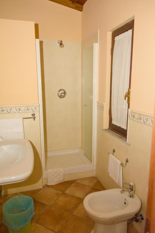 Koupelna v ubytování Hotel Quadrifoglio Roma Eur