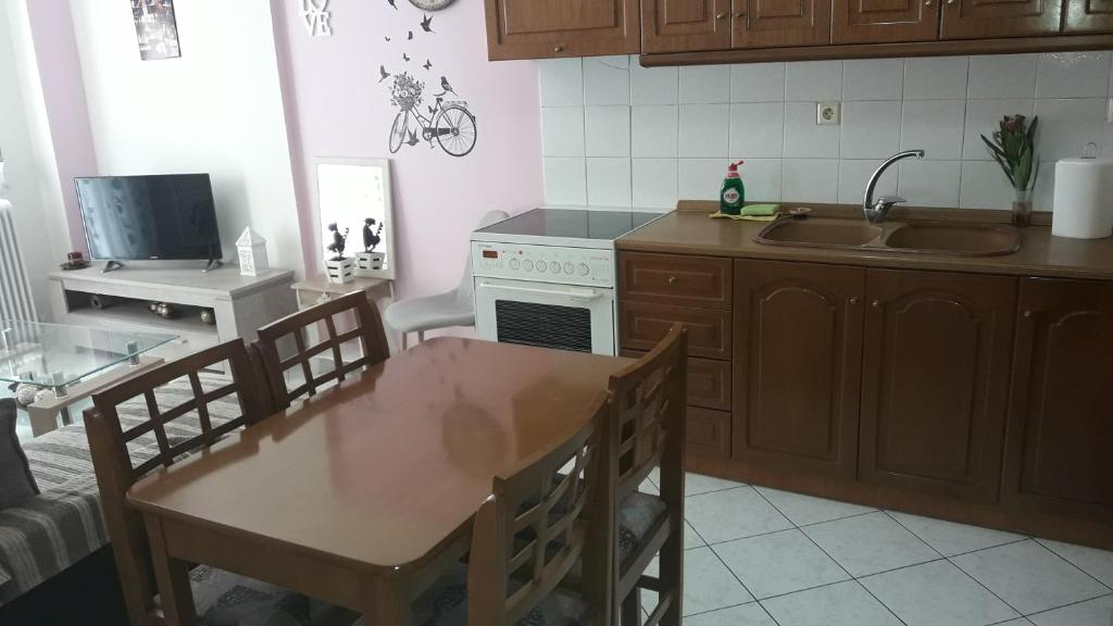 Kuchnia lub aneks kuchenny w obiekcie Dimos