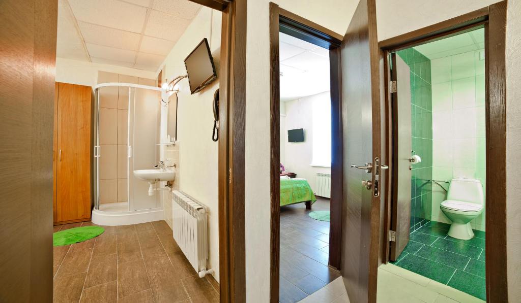 Koupelna v ubytování Hotel Marinara