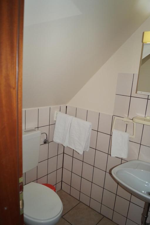Koupelna v ubytování La Fontana