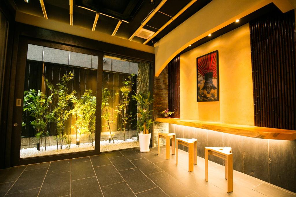 Posezení v ubytování Hotel Amaterrace Nippombashi-higashi