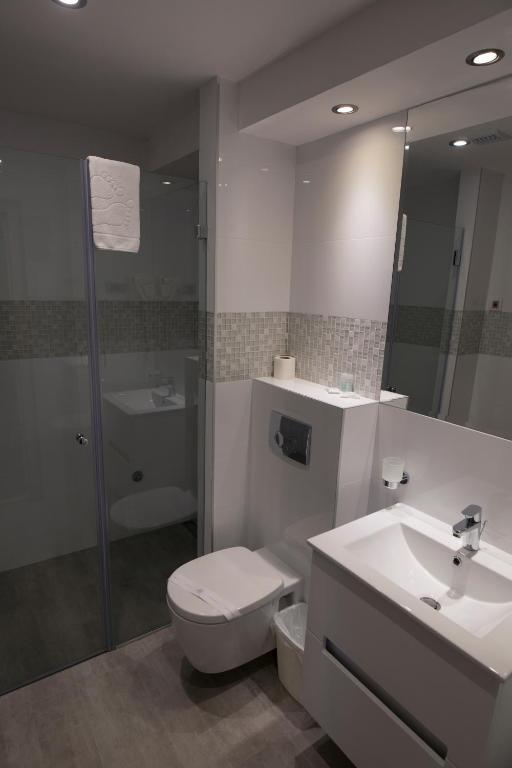 Koupelna v ubytování Hotel Kragujevac