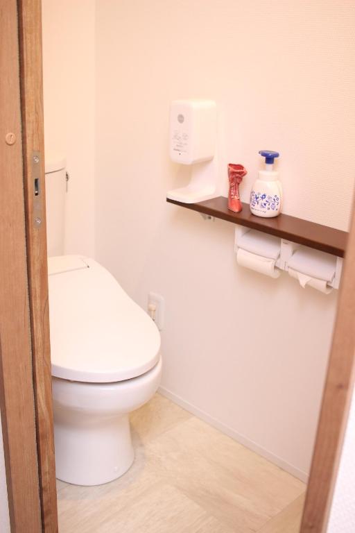 Koupelna v ubytování Hostel Kura