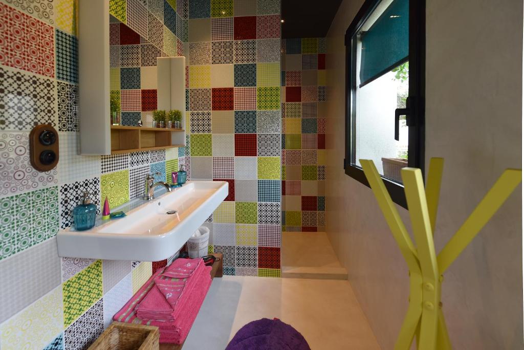 Koupelna v ubytování Appart'hotel Fior Di Ribba