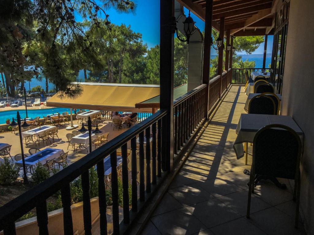 Balkón nebo terasa v ubytování Troia Tusan Hotel