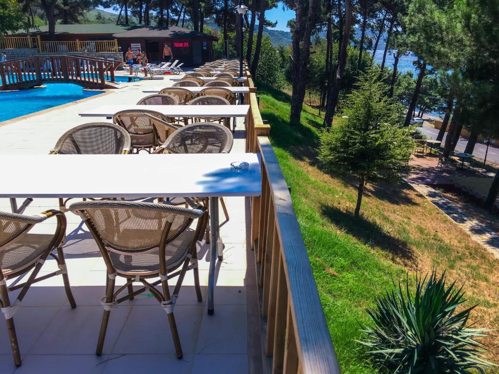 Bazén v ubytování Troia Tusan Hotel nebo v jeho okolí
