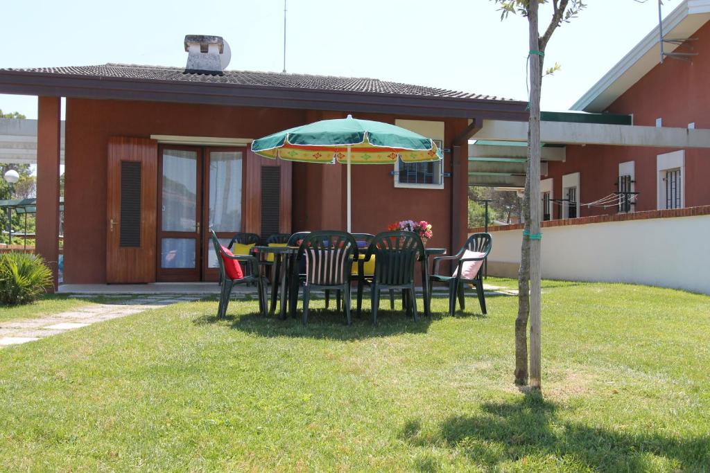 A garden outside Villa Agavi