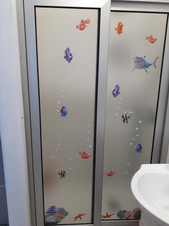 Koupelna v ubytování A casa di Rio