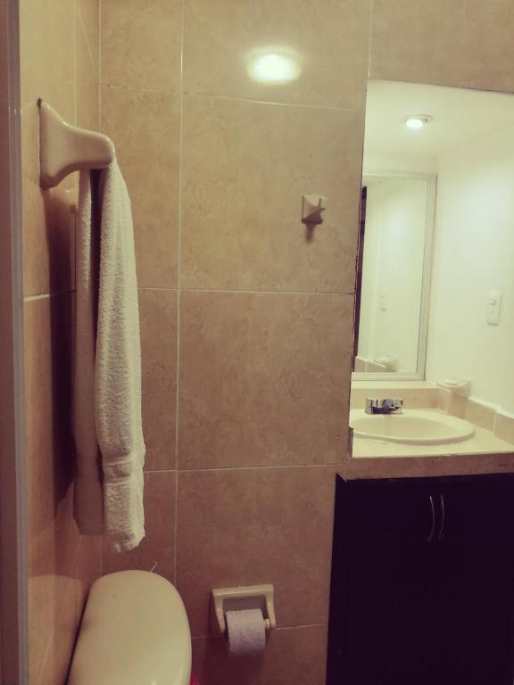Koupelna v ubytování Hotel El Marques