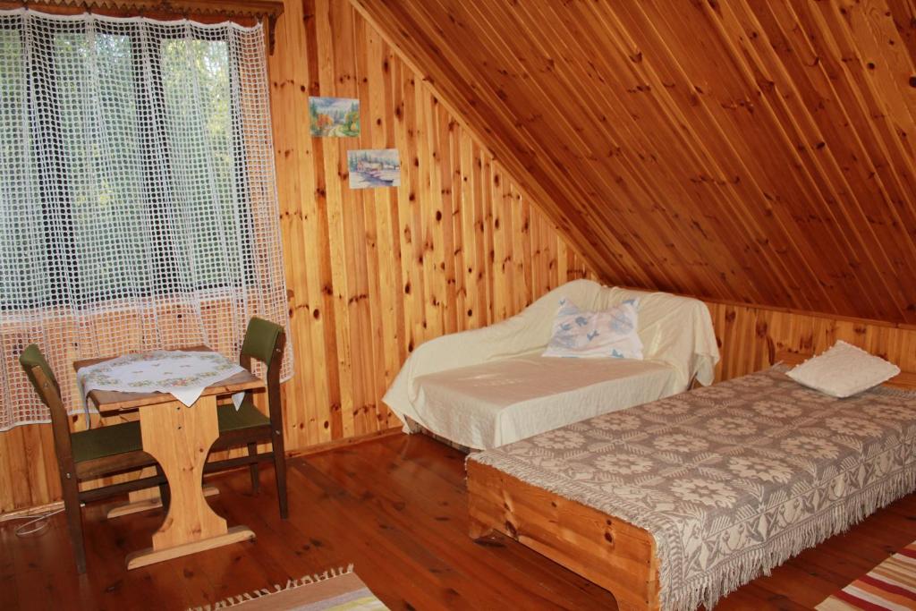 Postel nebo postele na pokoji v ubytování Chata u Żochów