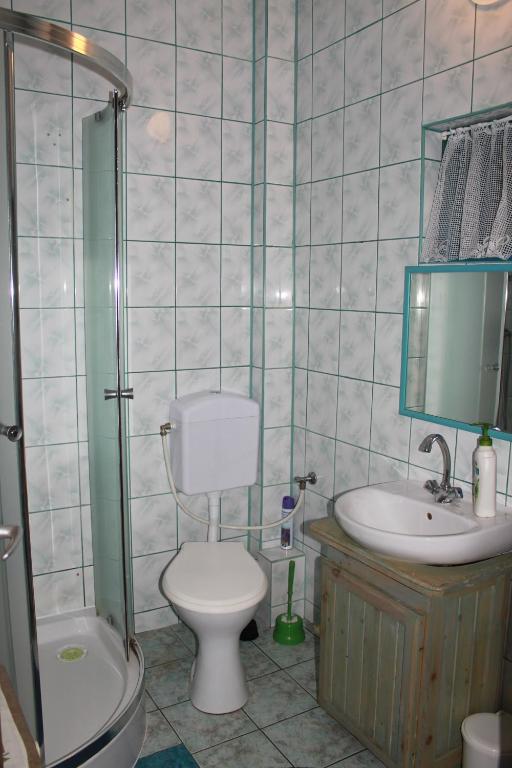 Kúpeľňa v ubytovaní Chata u Żochów
