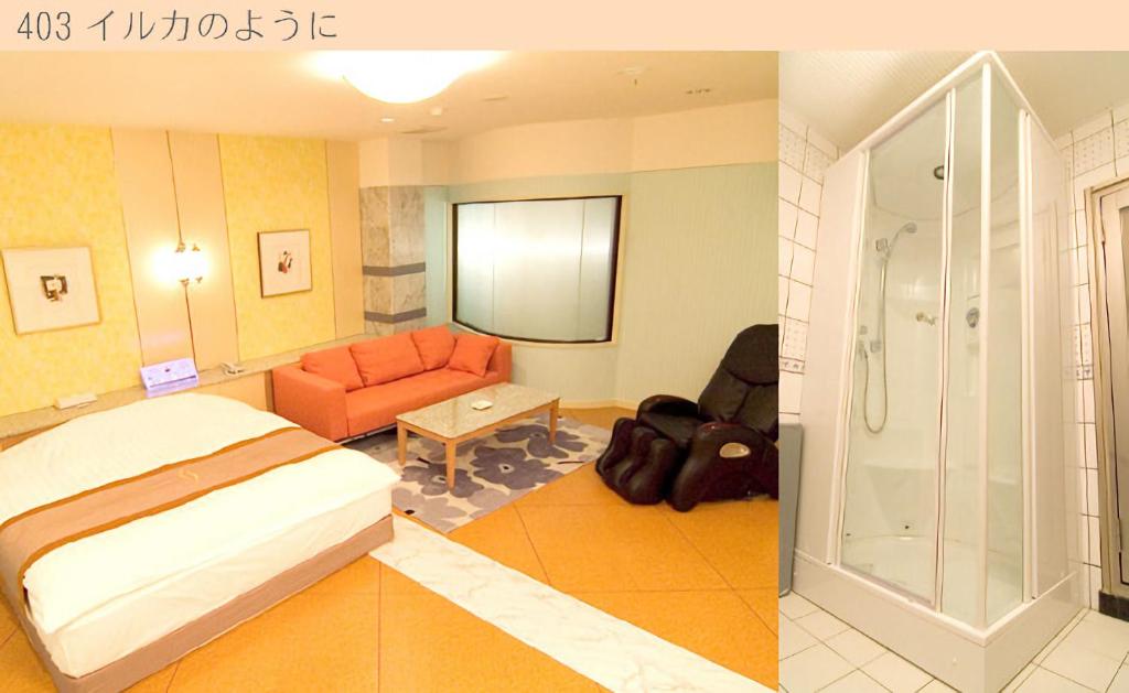 Postel nebo postele na pokoji v ubytování Hotel Very Matsusaka (Adult Only)