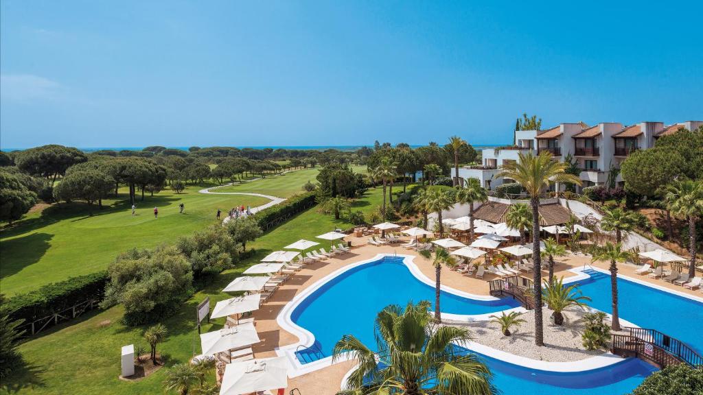 an aerial view of the resort with a swimming pool and resort at Precise Resort El Rompido-The Hotel in El Rompido