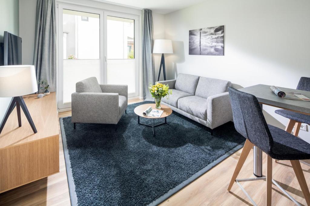 Posezení v ubytování Apartmenthaus B3