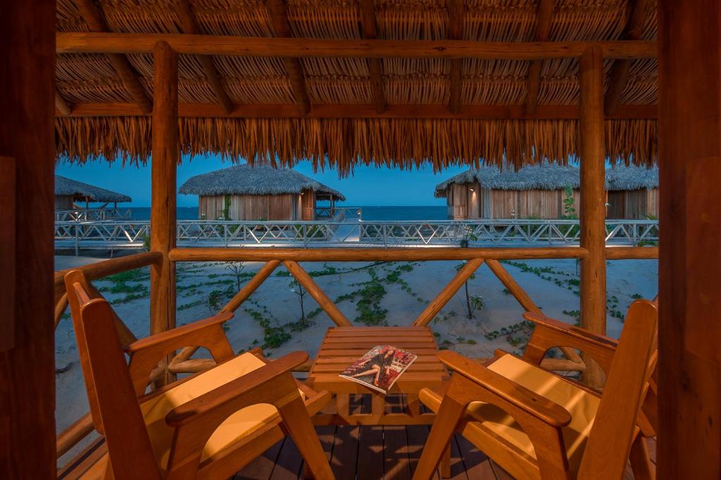 Uma varanda ou terraço em Jaguaribe Lodge e Kite