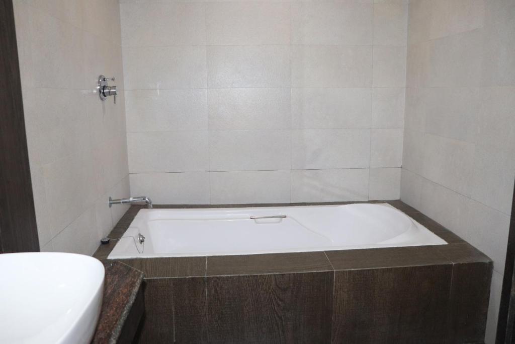 Koupelna v ubytování Hotel Sai Shubham
