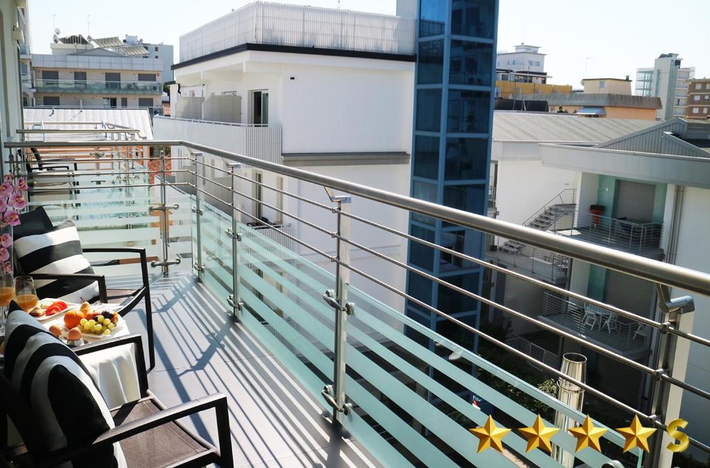 Balkón nebo terasa v ubytování Hotel Rossini 4S