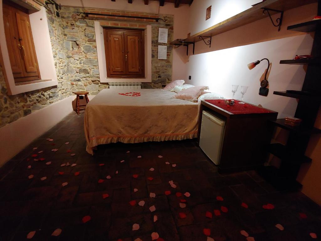 Postel nebo postele na pokoji v ubytování Tangohotel