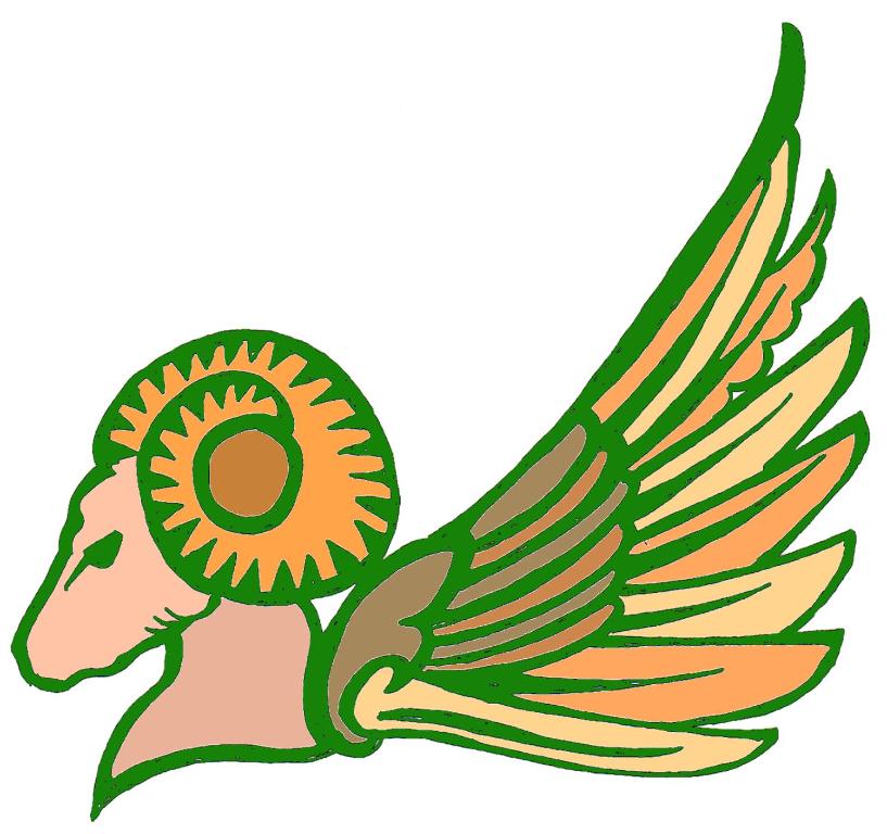 uma imagem de uma ave fénix com asas em Argo Apartmani em Mali Lošinj