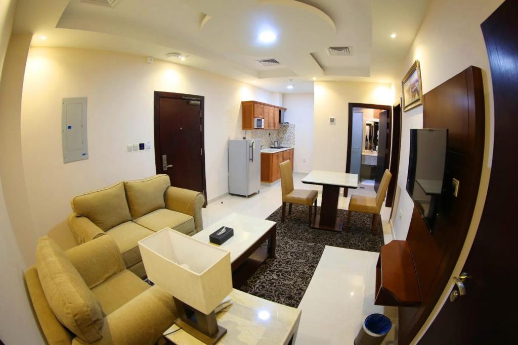Posezení v ubytování SAS Al Olaya Hotel Suites
