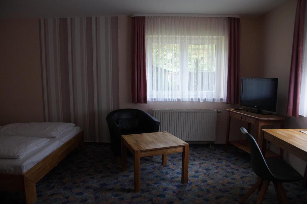 TV a/nebo společenská místnost v ubytování Seminarhotel Jakobsberg