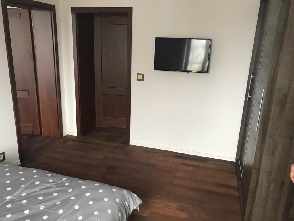 TV a/nebo společenská místnost v ubytování Portus Apartment