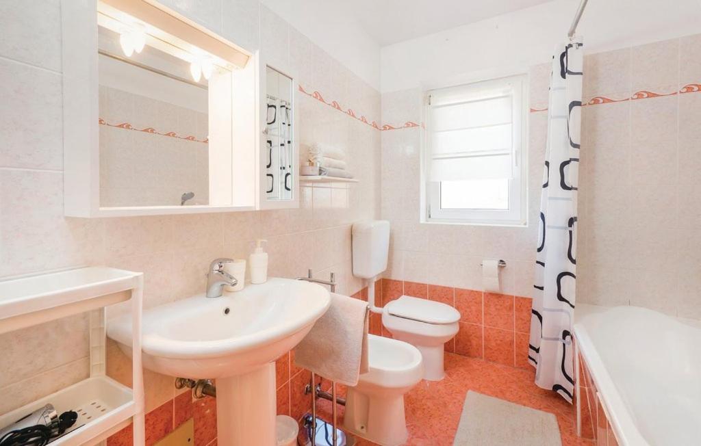 Koupelna v ubytování Apartment Rabac